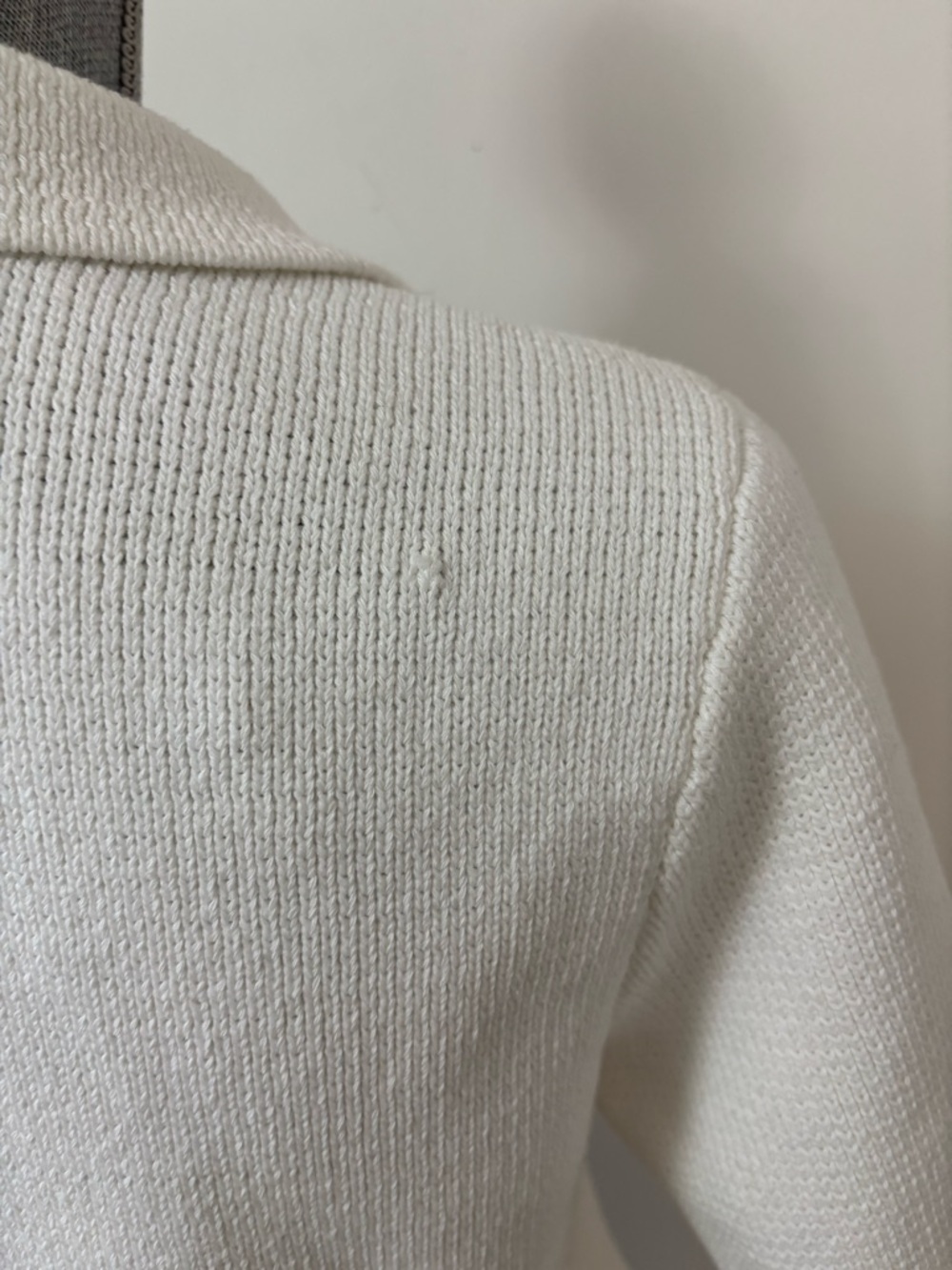Zara Classic White Knit Women's Blazer Jacket - Picture 9 of 13